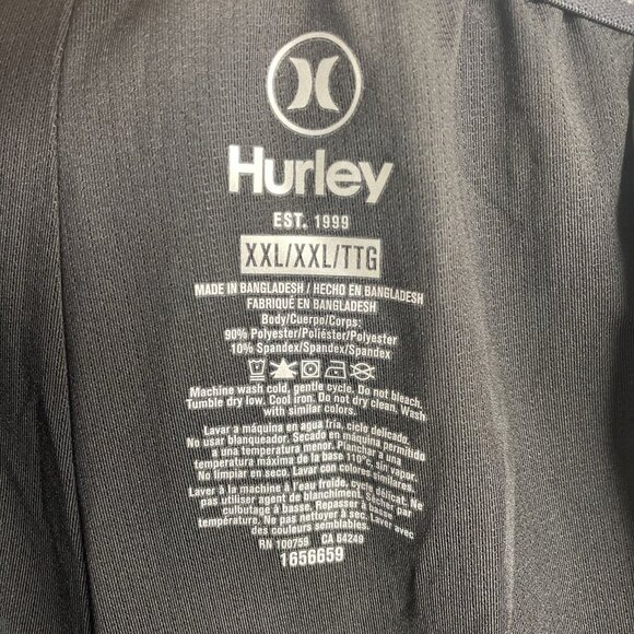 NEW Hurley Men's XXL Swim Shorts Black Floral Hawaiian Pattern - Picture 6 of 7